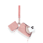 Mona Wristlet blush washable nylon wristlet wallet for women #blush