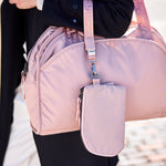 Mona Wristlet blush compact wristlet with coin pouch and keychain #blush