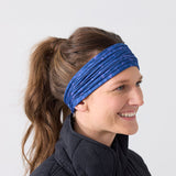 Rita Non Slip Cloth Comfort Soft Workout Women Headbands Navy Pebbles #navy_pebbles