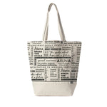 natural cotton canvas tote bag  #newspaper