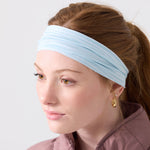 Non Slip Cloth Comfort Soft Workout Women Headbands 4 Inch One Size Opal Stripe #opal_stripe