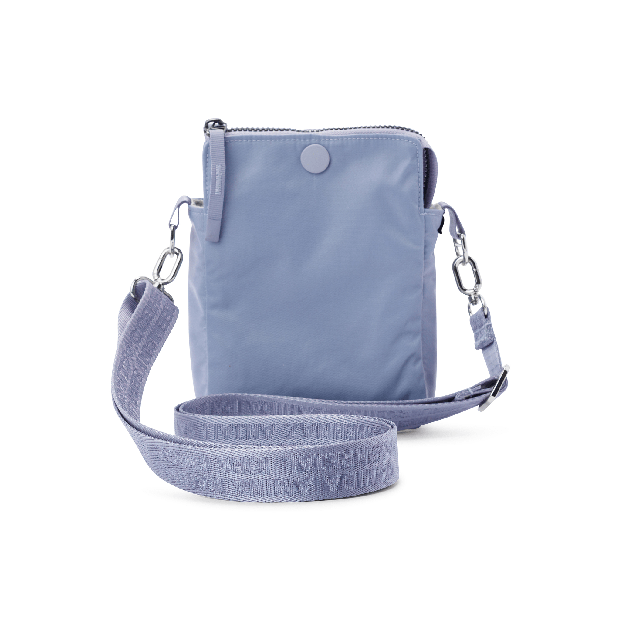 Fair-wage crafted nylon phone purse – compact and travel-friendly #lilac