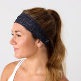 Reshma Non Slip Cloth Comfort Soft Workout Women Headbands Black Indian Print #black_indian_print