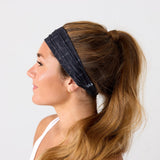 Reshma Non Slip Cloth Comfort Soft Workout Women Headbands Black Indian Print #black_indian_print