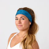 Reshma Non Slip Cloth Comfort Soft Workout Women Headbands Teal and Turquoise Mehendi #teal_and_turquoise_mehendi