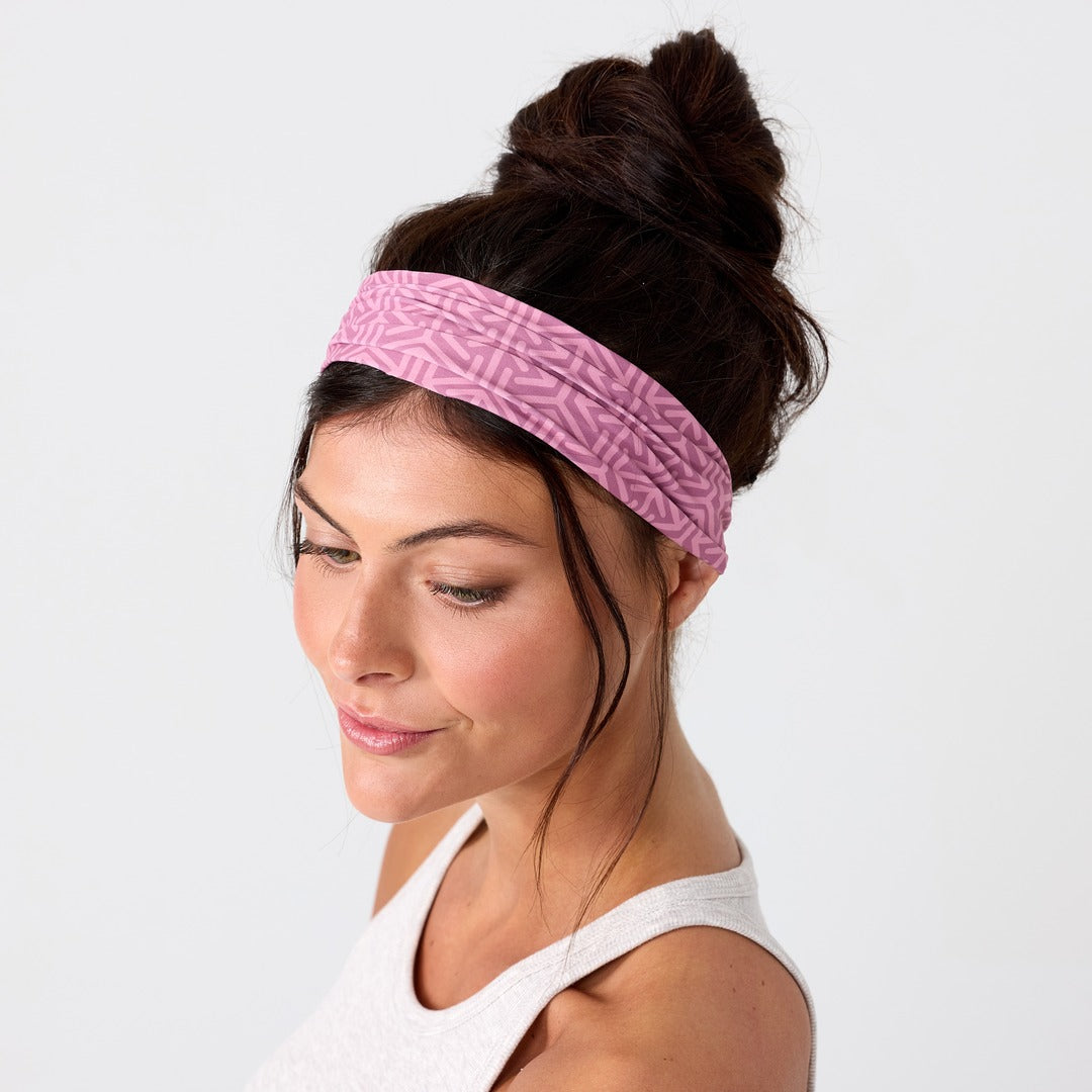Reshma Non Slip Cloth Comfort Soft Workout Women Headbands Dusty Rose Arrows #dusty_rose_arrows