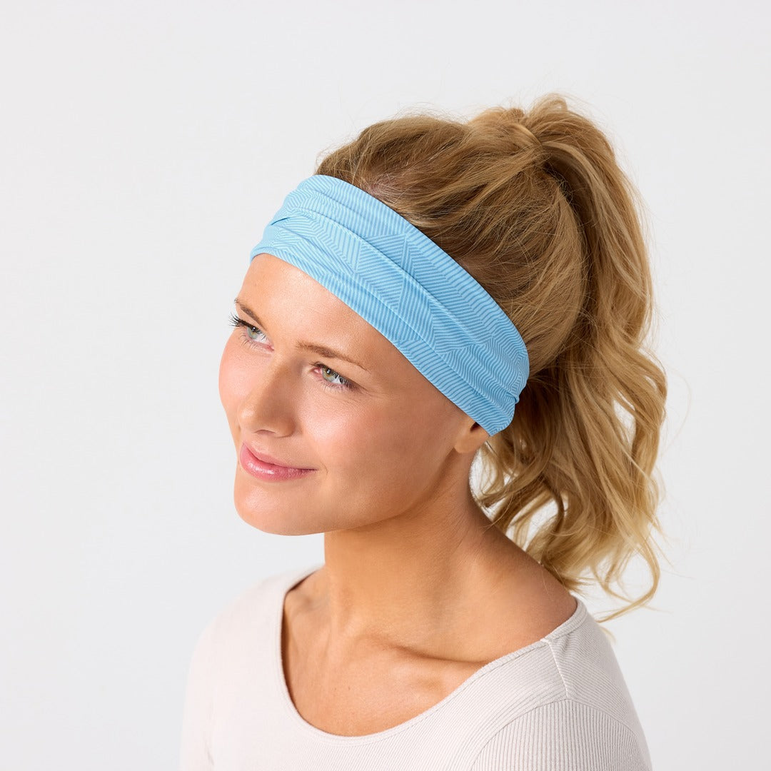 Reshma Non Slip Cloth Comfort Soft Workout Women Headbands Blue Aura #blue_aura