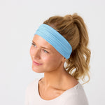Reshma Non Slip Cloth Comfort Soft Workout Women Headbands Blue Aura #blue_aura