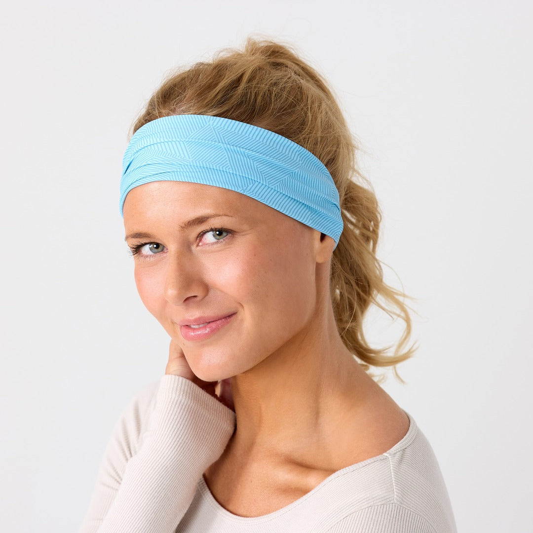 Reshma Non Slip Cloth Comfort Soft Workout Women Headbands Blue Aura #blue_aura