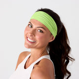 Reshma Non Slip Cloth Comfort Soft Workout Women Headbands Lime #lime