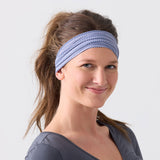 Non Slip Cloth Comfort Soft Workout Women Headbands 4 Inch One Size Lilac Herringbone #lilac_herringbone