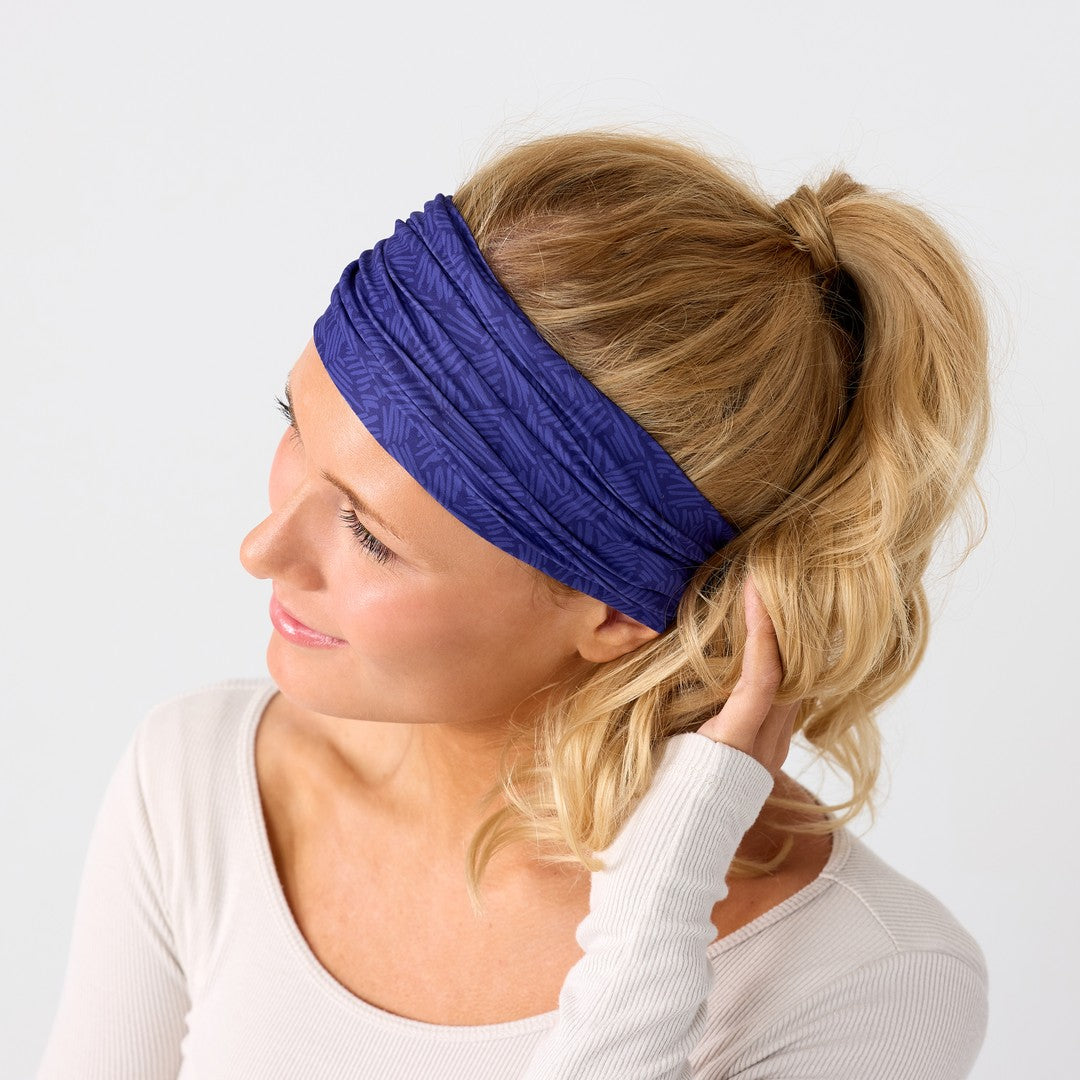 Rita Non Slip Cloth Comfort Soft Workout Women Headbands Violet Sketch Lines #violet_sketch_lines