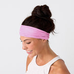 Rita Non Slip Cloth Comfort Soft Workout Women Headbands Pink #pink
