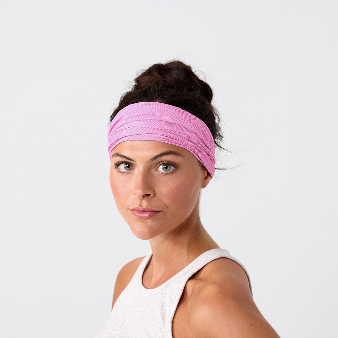 Rita Non Slip Cloth Comfort Soft Workout Women Headbands Pink #pink