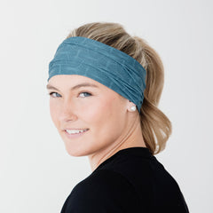 Rita Non Slip Cloth Comfort Soft Workout Women Headbands Teal Indian Print #teal_indian_print