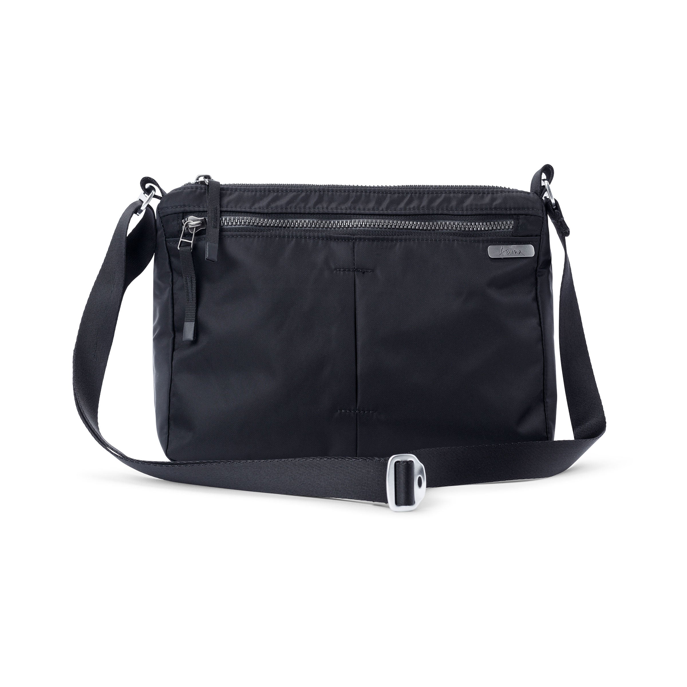 shree womens crossbody nylon bag black aruna #black