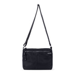 Shree Crossbody in black — adjustable long strap (up to ~50") #black