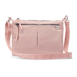 Aruna project crossbody bag ethical accessory #blush