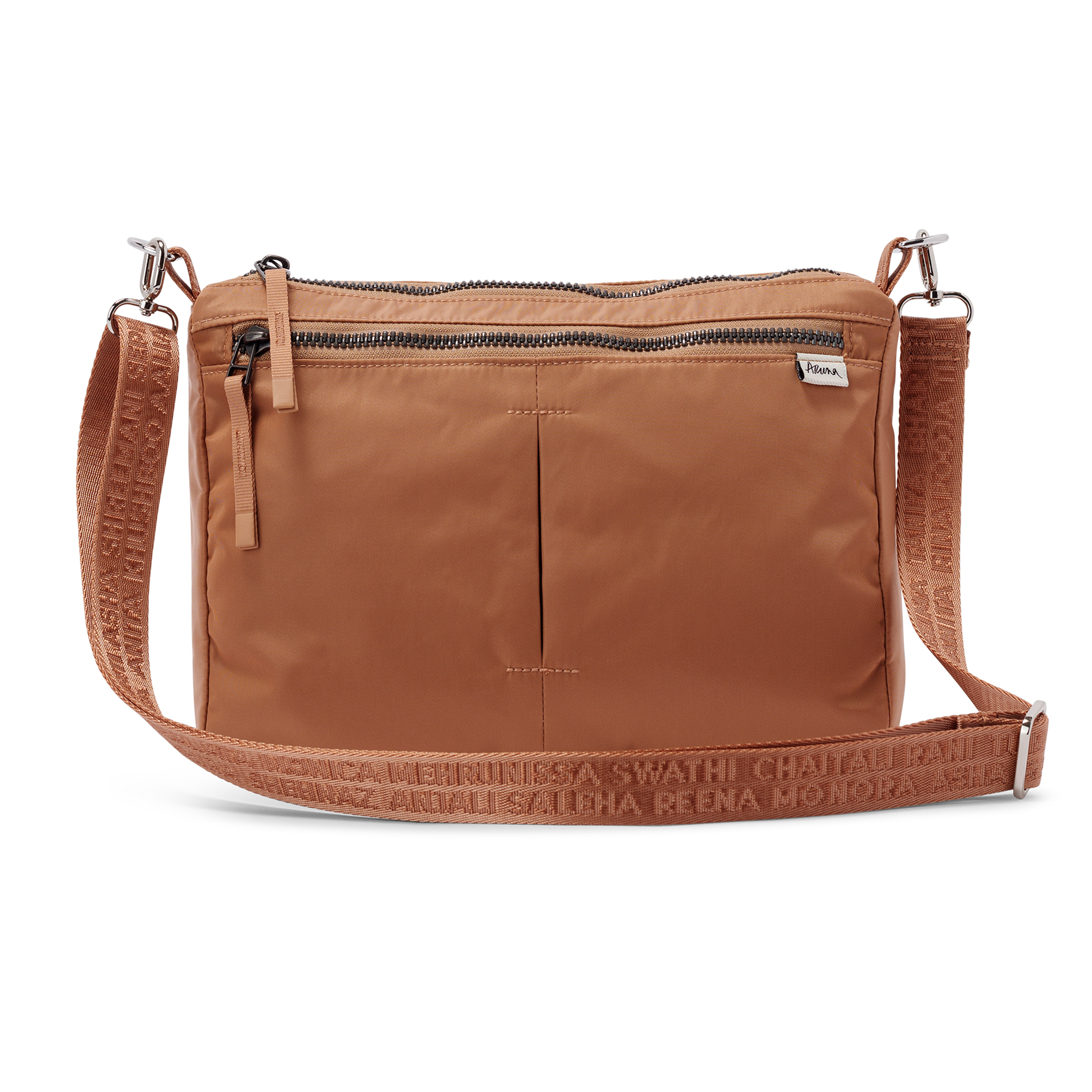 shree crossbody - fair trade lightweight crossbody bag #camel