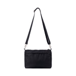shree crossbody - compact travel crossbody bag with zip pockets #black
