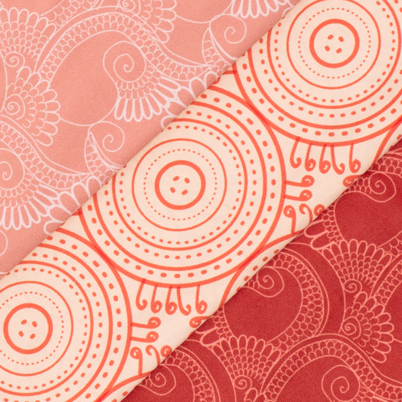 A range of prints and colors