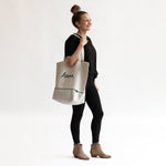 natural cotton canvas tote bag  #aruna