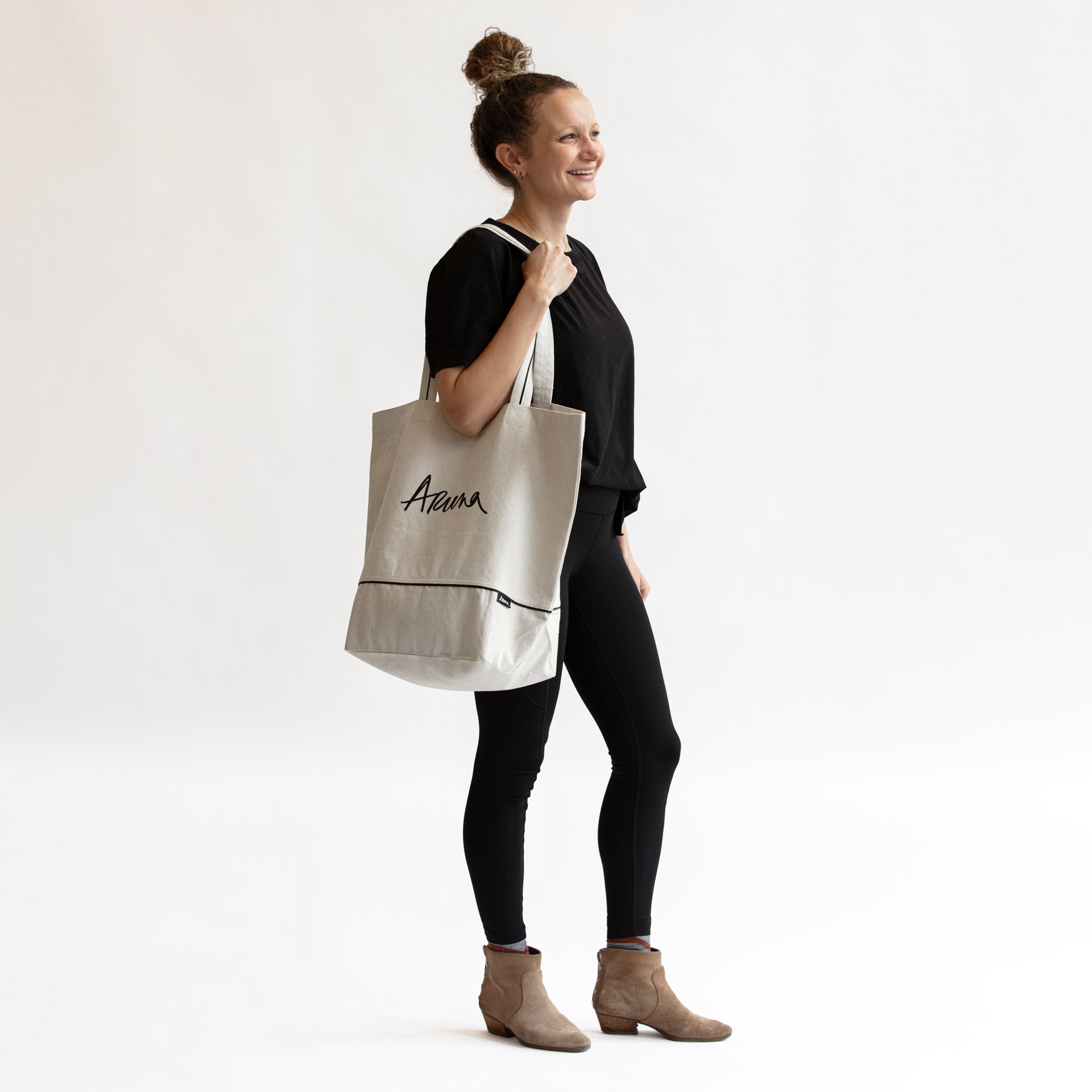 natural cotton canvas tote bag  #aruna