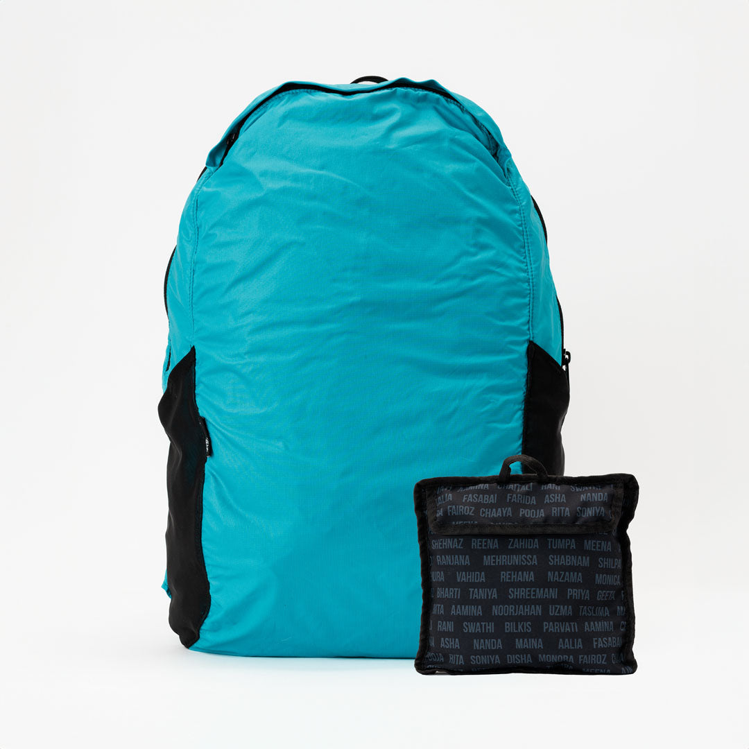 swathi backpack packable ultra thin mesh fabric ripstop turquoise teal #teal