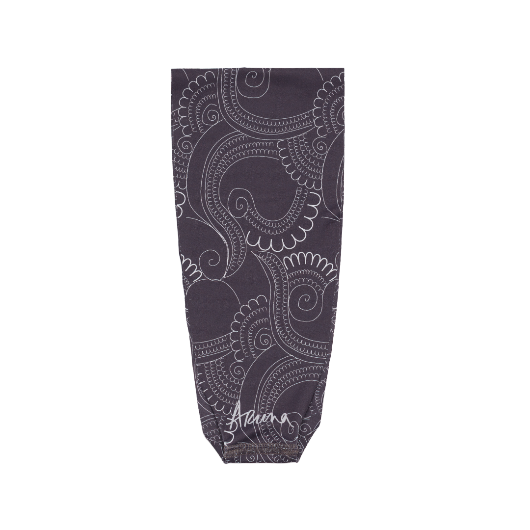 Reshma Non Slip Cloth Comfort Soft Workout Women Headbands Gray and White Mehendi #gray_and_white_mehendi