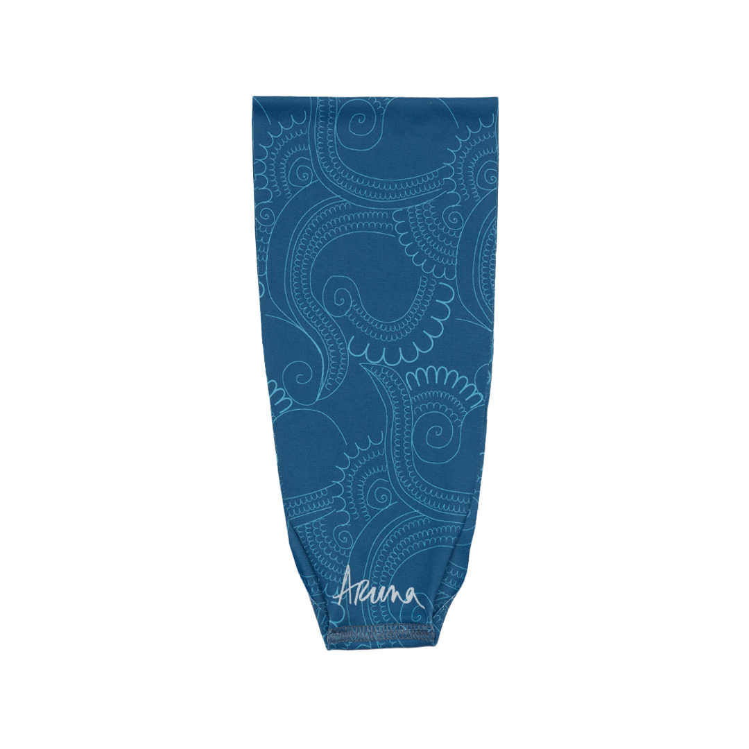 Reshma Non Slip Cloth Comfort Soft Workout Women Headbands Teal and Turquoise Mehendi #teal_and_turquoise_mehendi