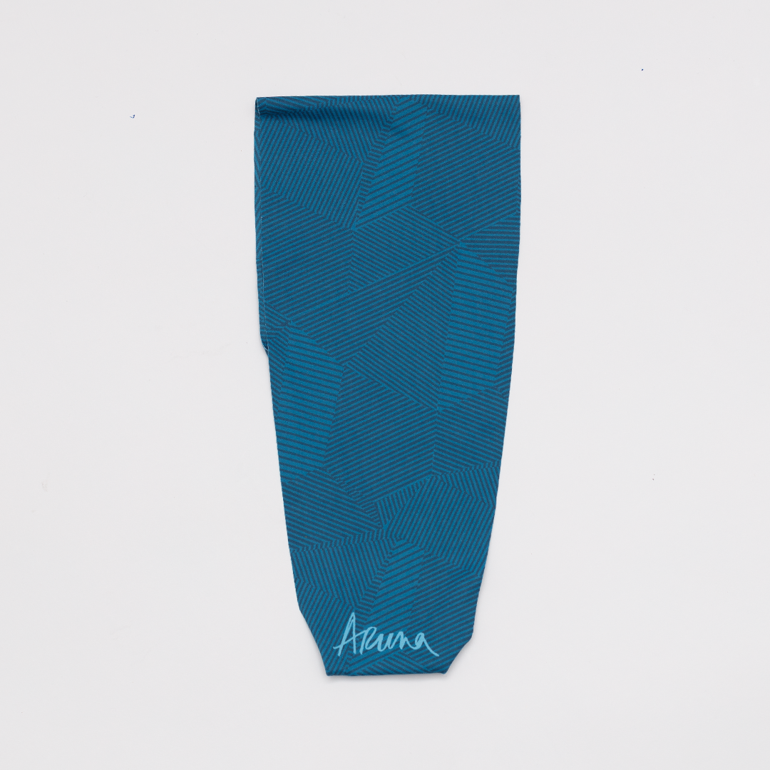 Reshma Non Slip Cloth Comfort Soft Workout Women Headbands Teal Lines #teal_lines