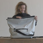 roll top bag duffel backpack water repellent white light gray #light_gray