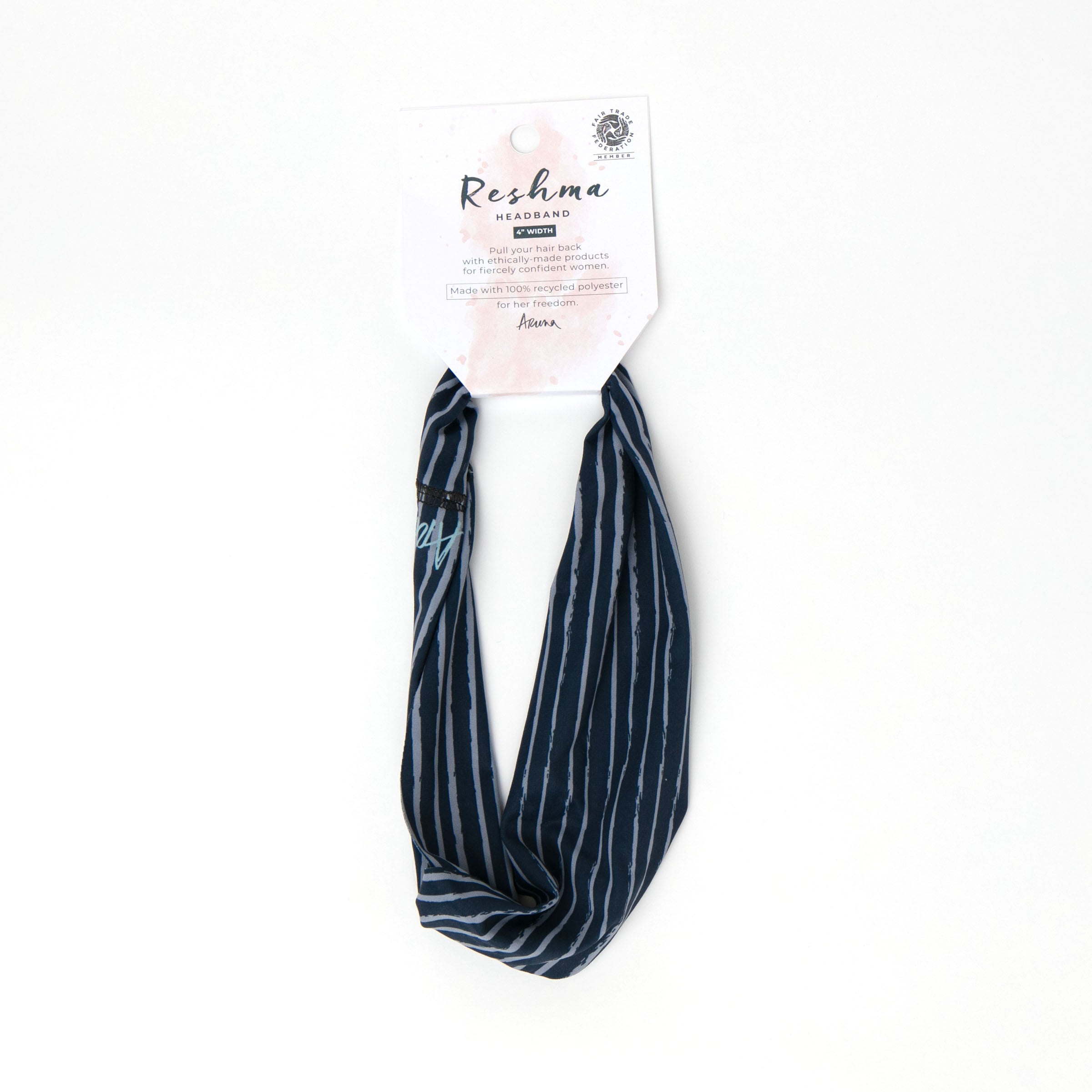 Non Slip Cloth Comfort Soft Workout Women Headbands 4 Inch One Size Lilac Stripe #lilac_stripe