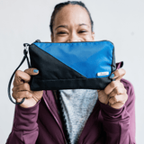 women's nylon zip wristlet snorkel blue #snorkel_blue