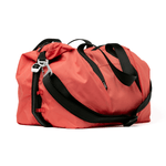 aruna red duffel bag nylon gym yoga #poppy_red