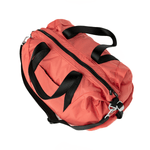 aruna red duffel bag nylon gym yoga #poppy_red