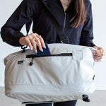 roll top bag duffel backpack water repellent light gray white #light_gray