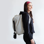 roll top bag duffel backpack water repellent  #light_gray