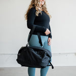 roll top bag duffel backpack water repellent black #matte_black