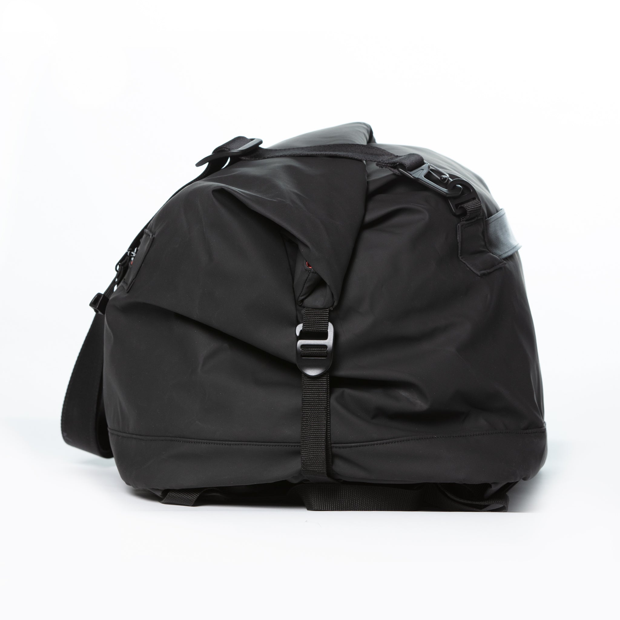 roll top bag duffel backpack water repellent black #matte_black
