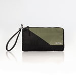 women's nylon zip wristlet olive #olive