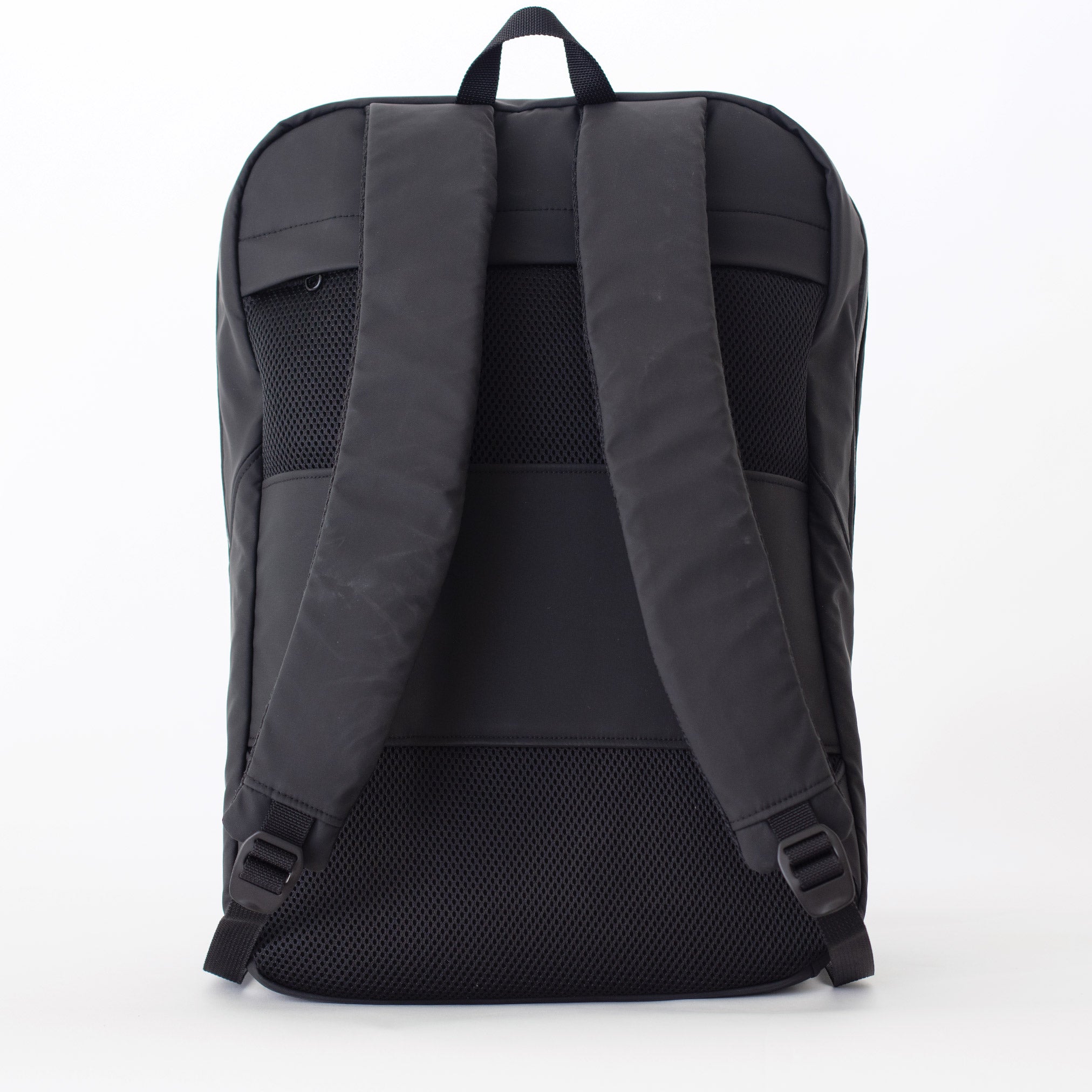 large backpack bag water-repellent recycled fabric laptop matte black #matte_black