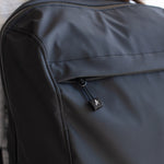 men large backpack bag water-repellent recycled fabric laptop matte black #matte_black