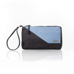 women's nylon zip wristlet slate blue #slate_blue